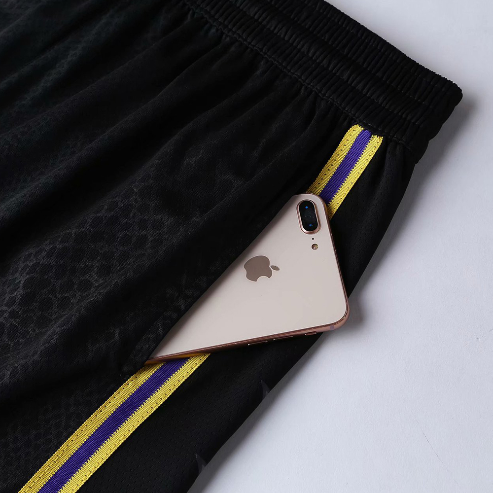 blank los angeles lakers black retro basketball shorts blank los angeles lakers black retro basketball shorts